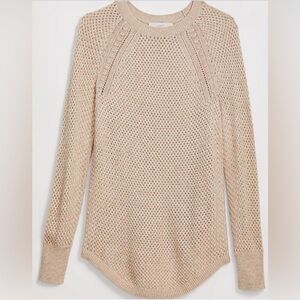 LOFT Stitchy Shirttail Sweater